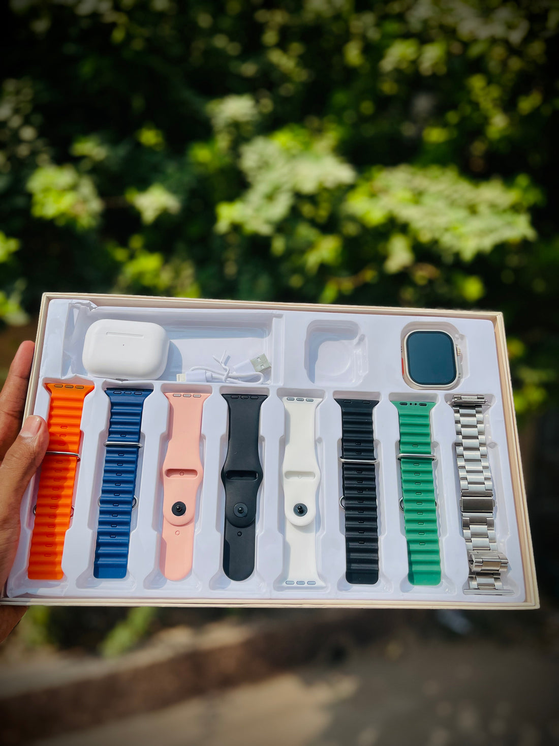 AT - Ultra Smart Watch Combo Pack with AirPods